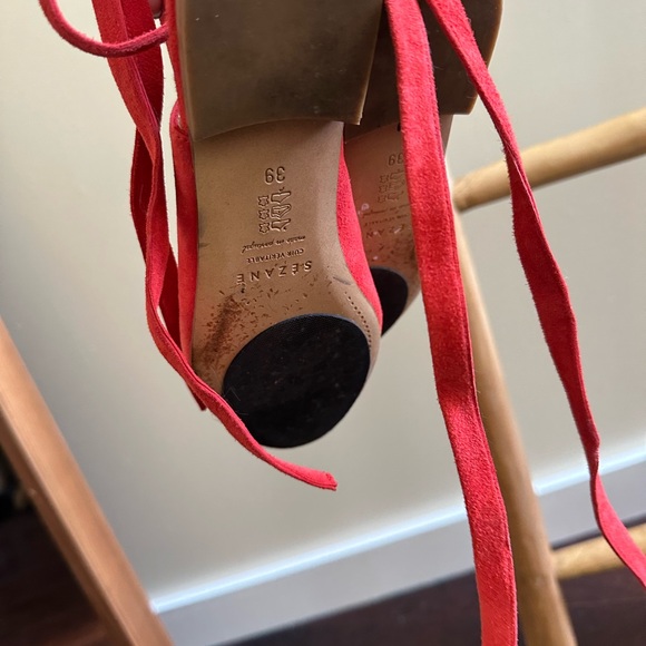 Sezane Red Nina Flats - Picture 6 of 7